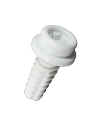 Tryckknapp del 3 - komposit 16mm Vit