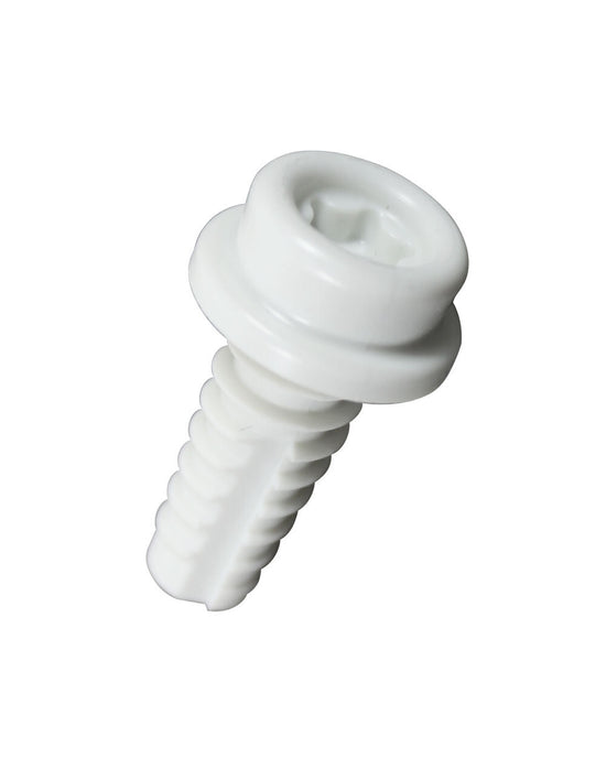 Tryckknapp del 3 - komposit 16mm Vit