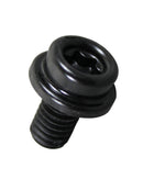 Tryckknapp del 3 - komposit M6, 10mm Svart