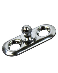 Loxx/Tenax Underdel - platta 2 hål Krom