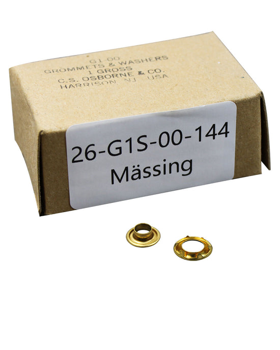 Öljetter Grommets refill strl. 00, 144 st Mässing