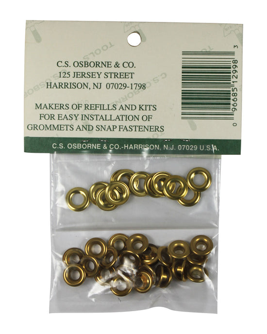 Öljetter Grommets refill strl. 00, 24st Mässing
