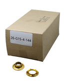 Öljetter grommets refill strl. 4, 144st, Mässing