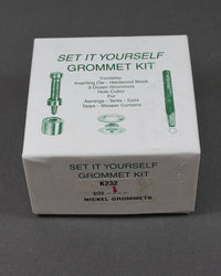 Öljettset i låda, förnicklade, strl 1