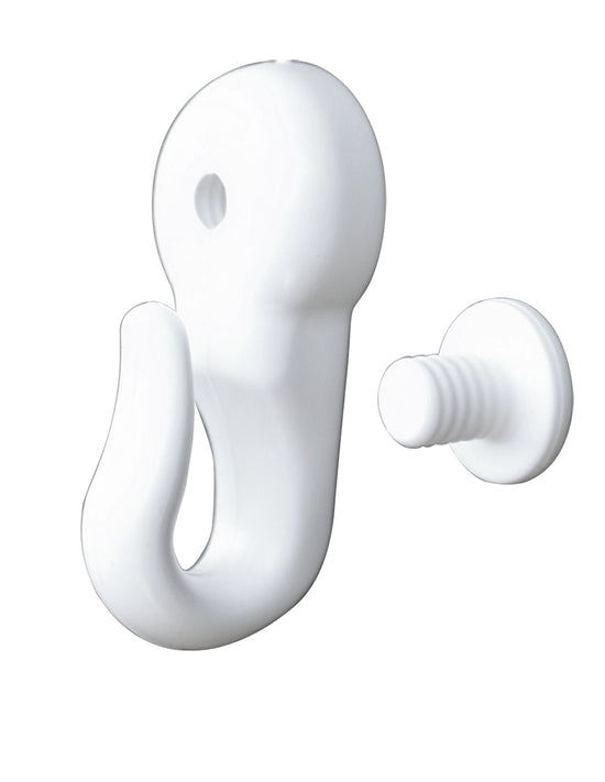 Krok - Vit, Fästes i tyg