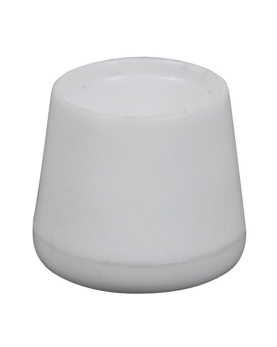 Plastfot Utvändig 18-19mm Vit