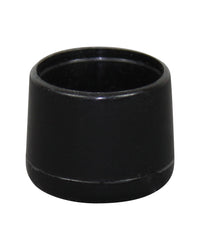 Plastfot Utvändig 22mm Svart