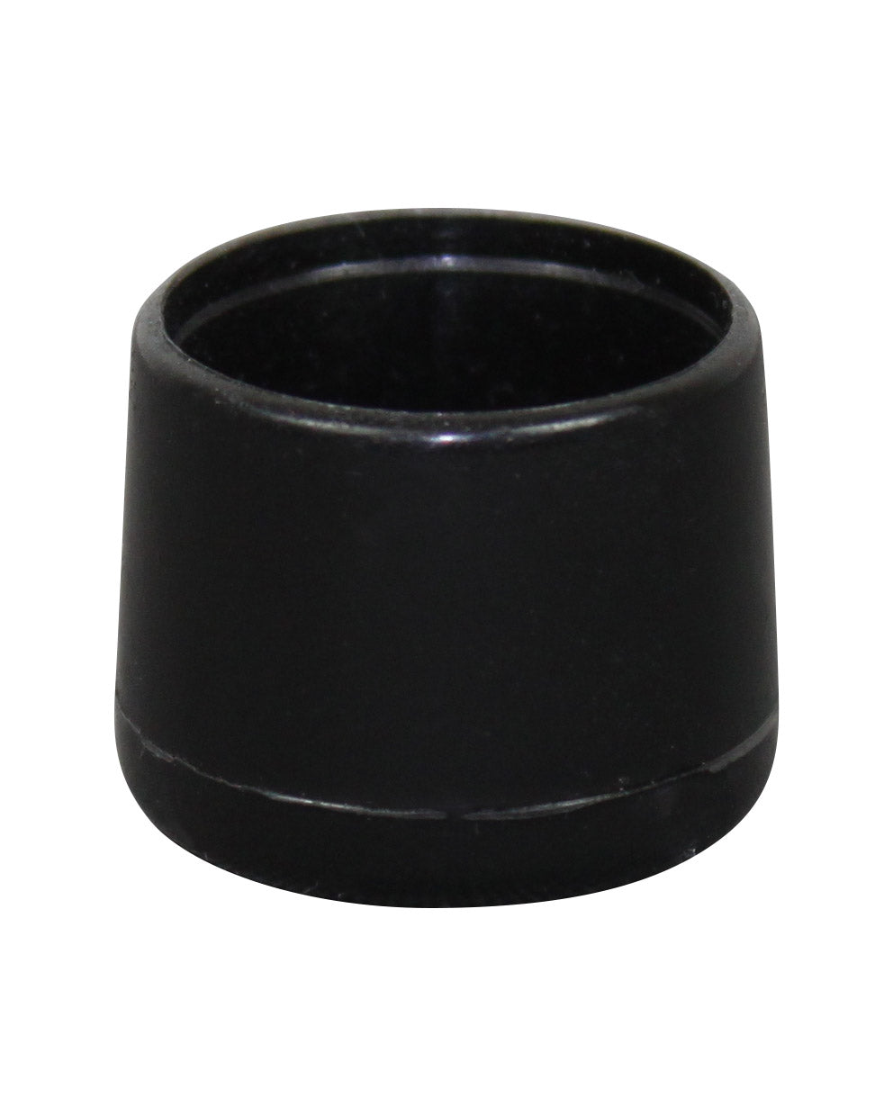 Plastfot Utvändig 22mm Svart