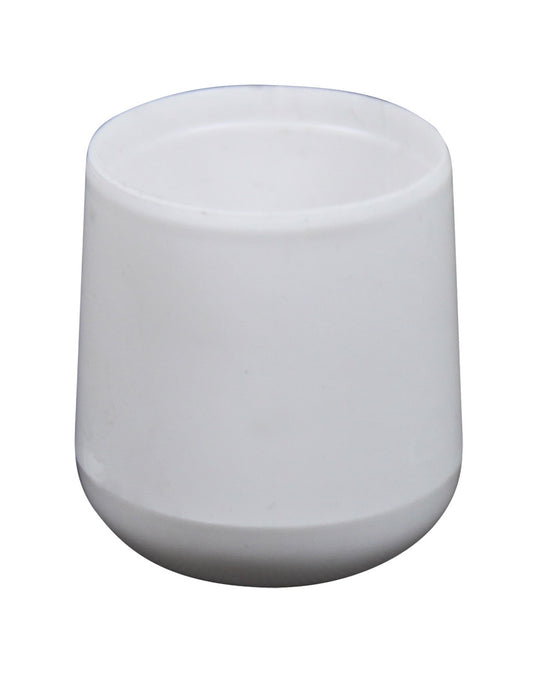 Plastfot Utvändig 22mm Vit