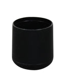 Plastfot Utvändig 25mm Svart