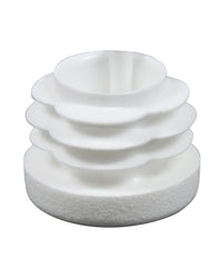 Plastfot Invändig 22mm Vit