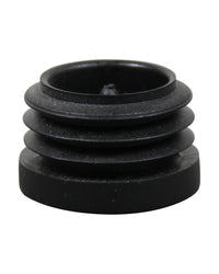 Plastfot Invändig 25mm Svart