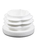 Plastfot Invändig 25mm Vit