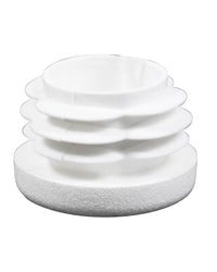 Plastfot Invändig 25mm Vit