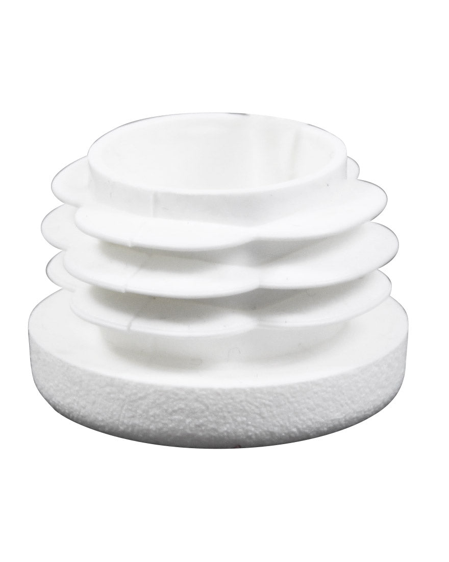 Plastfot Invändig 25mm Vit