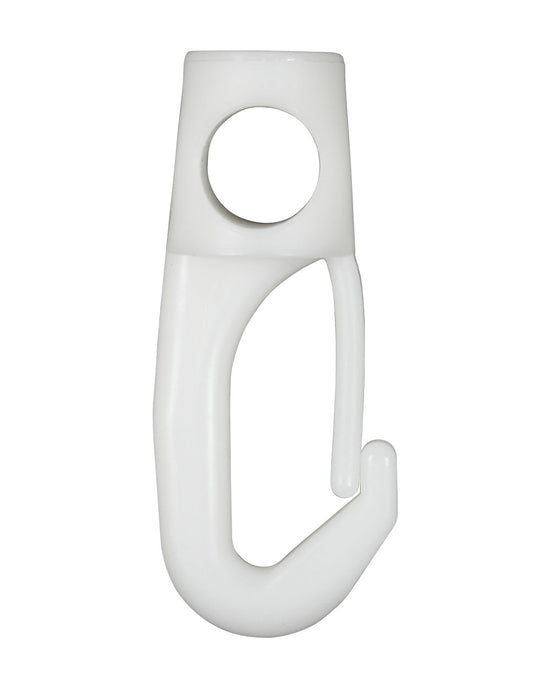 Plastkrok Vit 58 mm