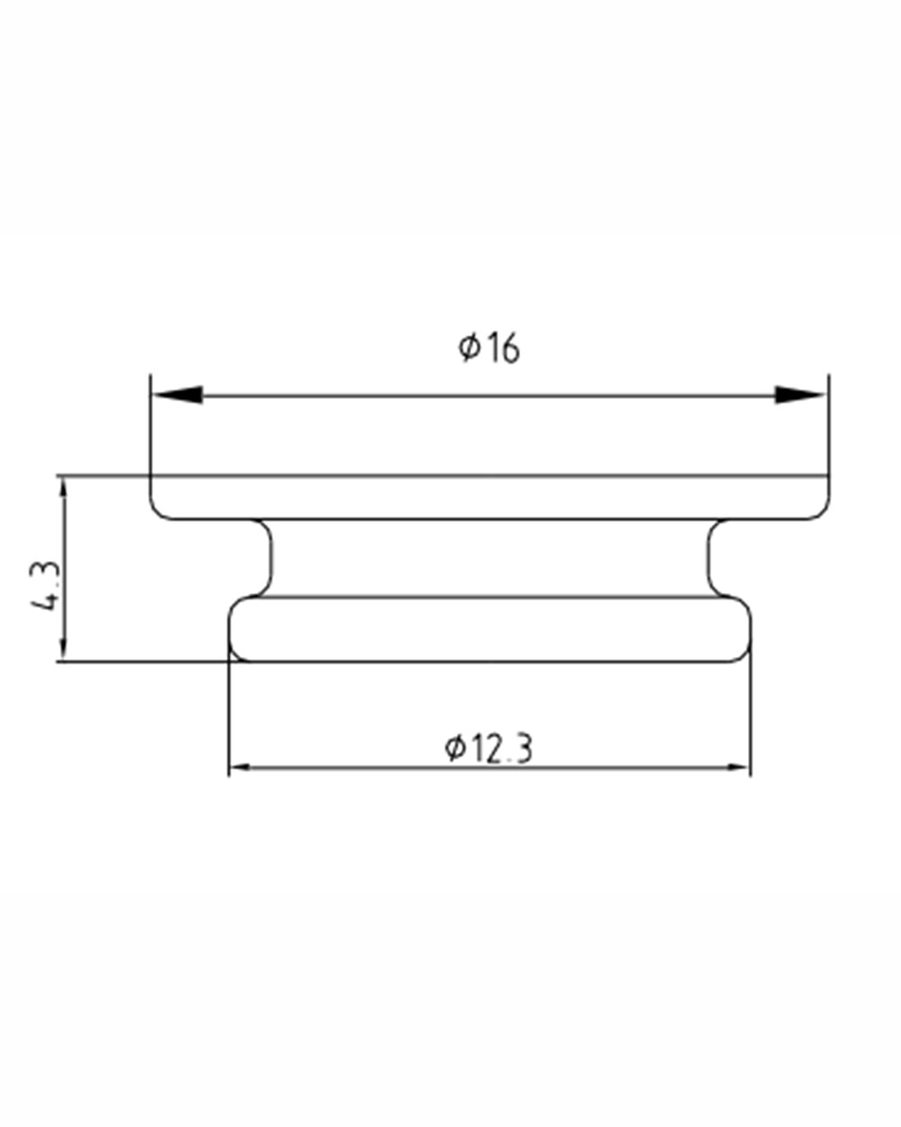 Fäste universal YKK, 2 delar komplett