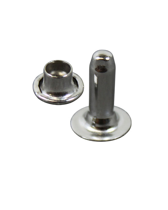 Rörnit Hatt 8mm Höjd 14mm Förnicklad