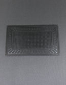 Hälskydd till mattor Svart Rektangulär