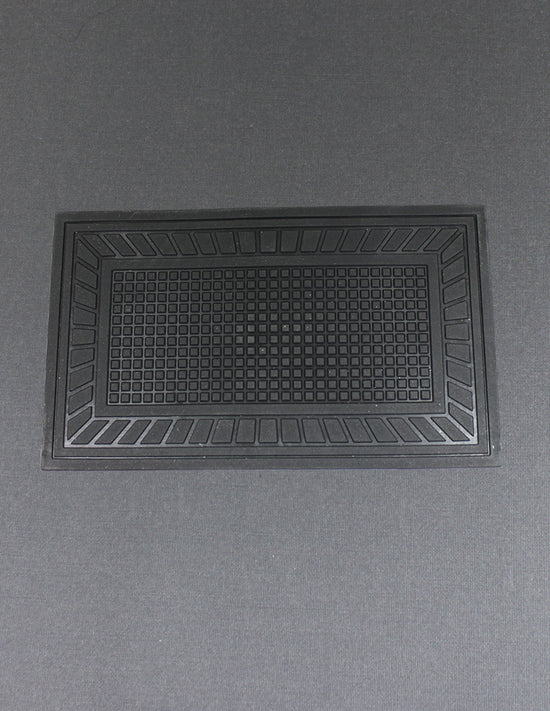 Hälskydd till mattor Svart Rektangulär