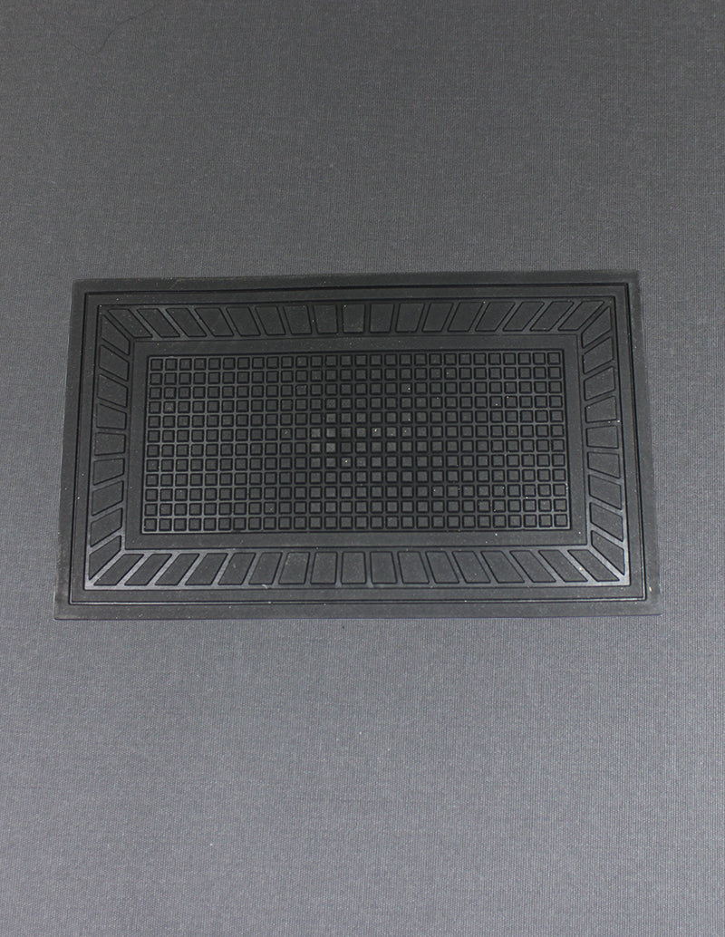 Hälskydd till mattor Svart Rektangulär