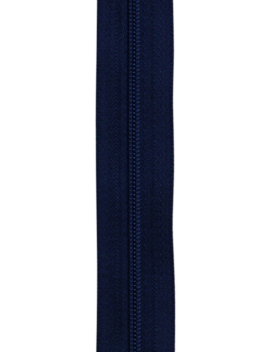 Blixtlås Spiral 4mm Löpmeter Blå