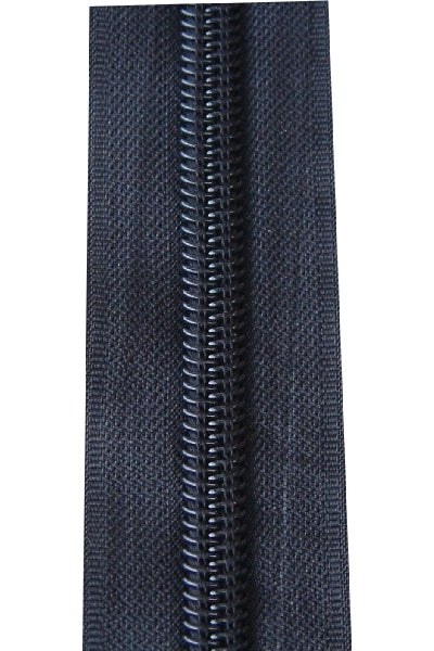 Blixtlås Spiral 10mm Löpmeter Svart