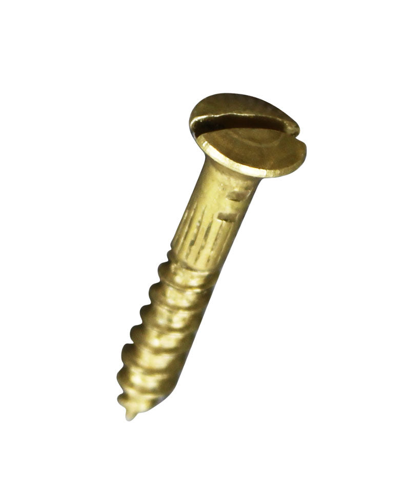 Skruv Mässing Kullerförsänkt med Spårskalle 4,0mmx25mm