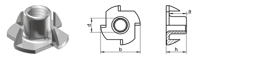 Islagsmutter - M6 - Rostfri A2