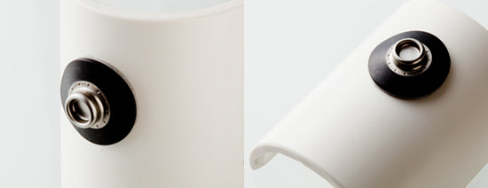 SNAD 25mm Flex Knappunderdel Vit