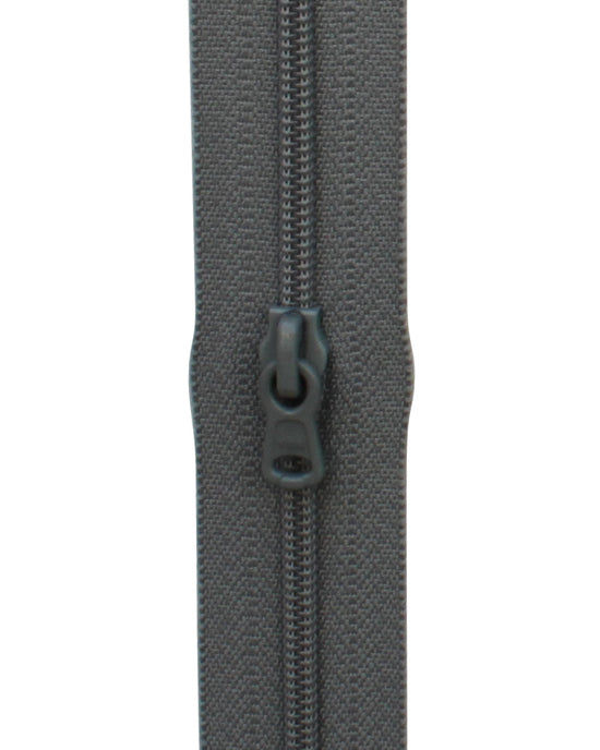 Blixtlås Spiral 4mm Löpmeter Grå