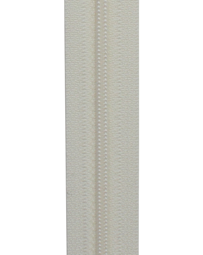 Blixtlås Spiral 4mm Löpmeter Off White