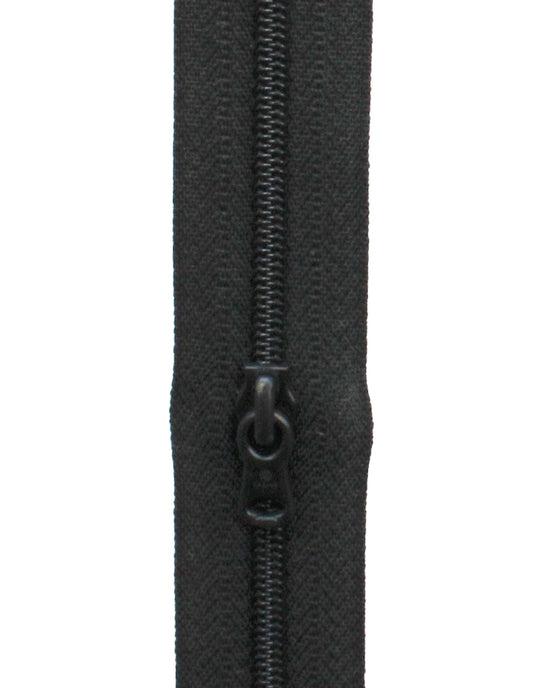 Blixtlås Spiral 4mm Löpmeter Svart