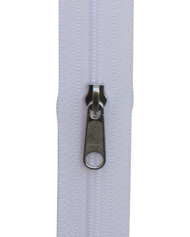 Blixtlås Spiral 4mm Löpmeter Vit