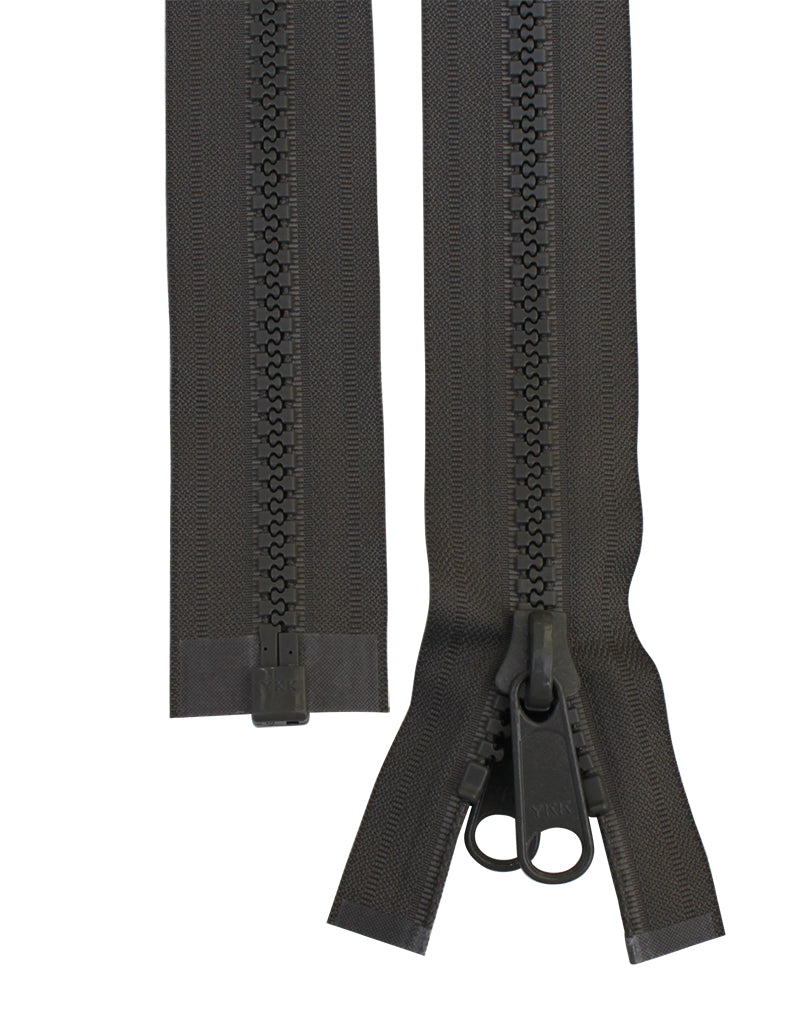 Blixtlås Tagg 10mm Delbart Grå - 1m