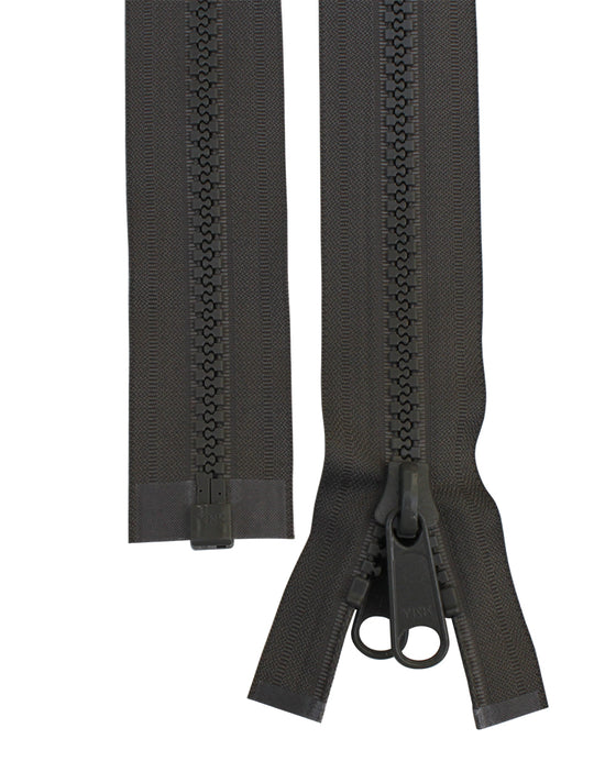 Blixtlås Tagg 10mm Delbart Grå - 2m