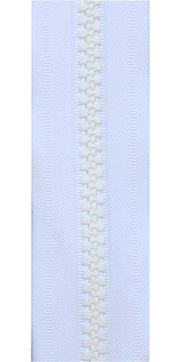 Blixtlås Tagg 10mm Löpmeter Vit