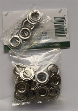 Öljetter Grommets refill strl. 2, 144st Förnicklad