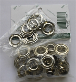 Öljetter Grommets refill strl. 4, 24st, Förnicklad