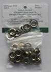 Öljetter Grommets refill strl. 1, 24st Förnicklad